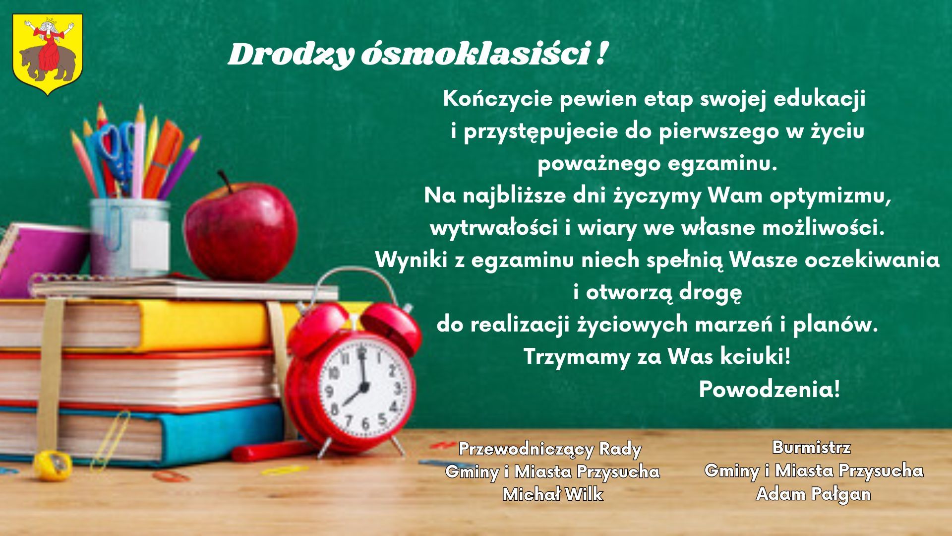 Życzenia dla ósmoklasistów
