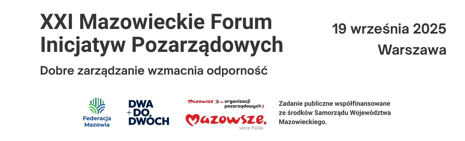 Mazowieckie Forum Inicjatyw Pozarządowych