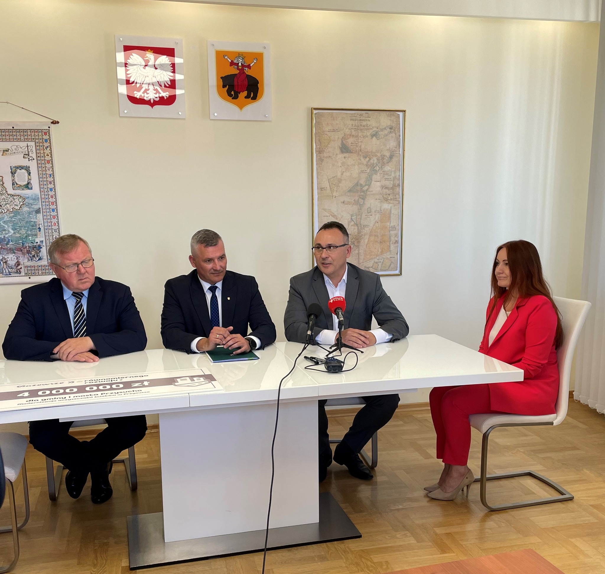 podpisanie Umowy o dofinansowanie projektu pn. „Modernizacja oczyszczalni ścieków w Przysusze”.