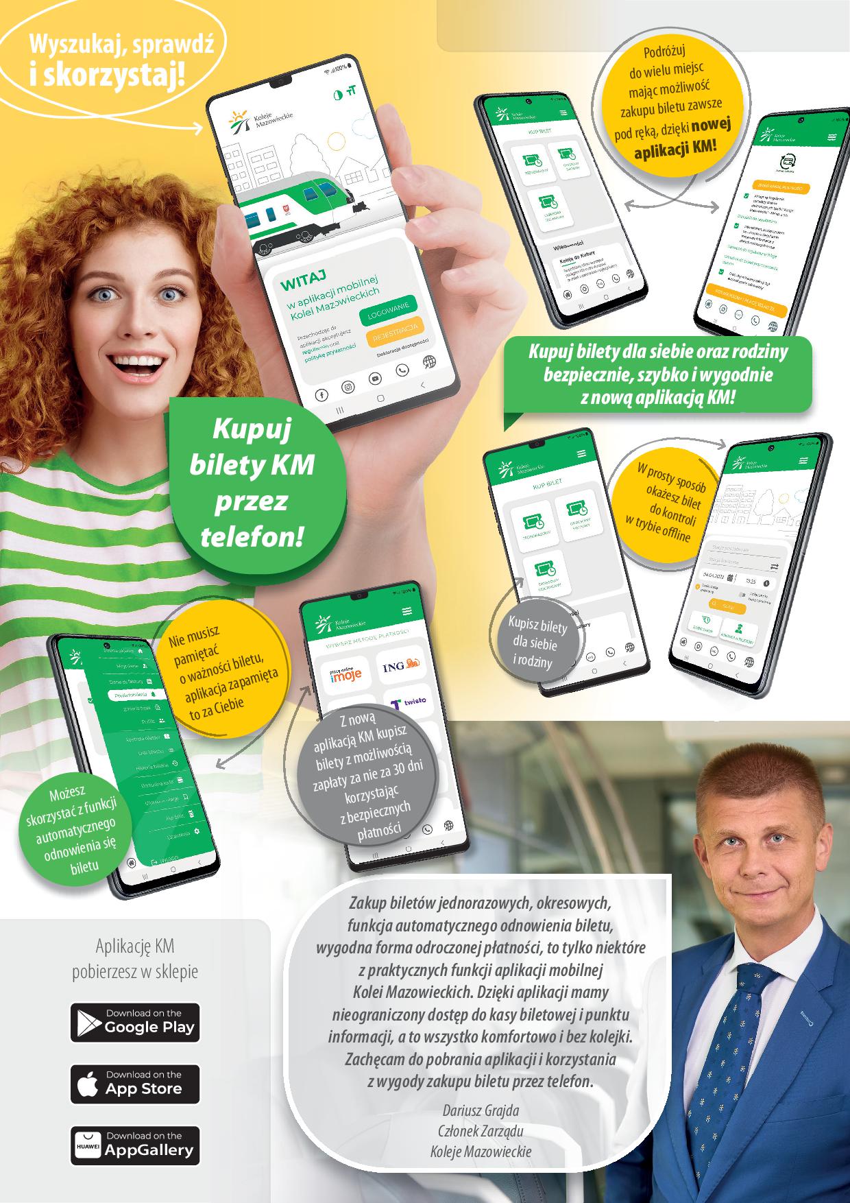 Ułatwienie dla podróżujących - aplikacja mobilna Kolei Mazowieckich 