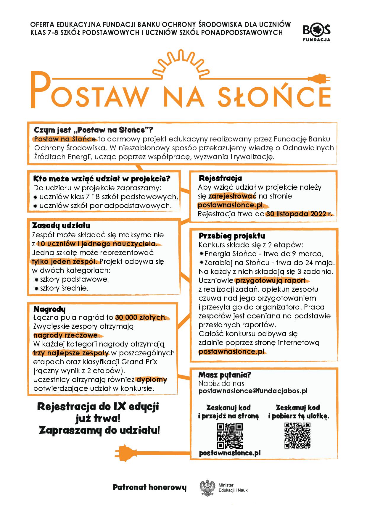 Postaw na słońce