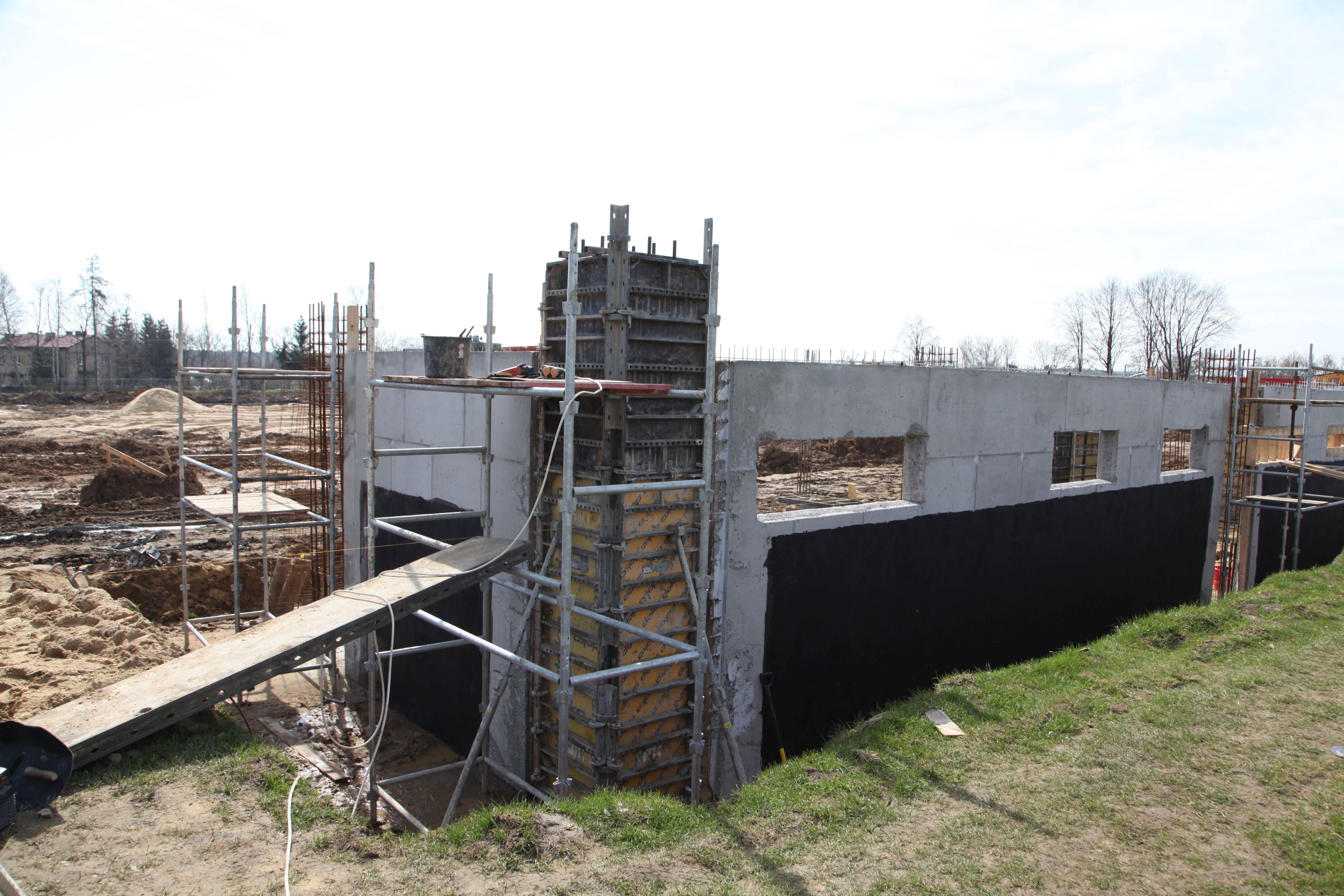 Stadion miejski w budowie