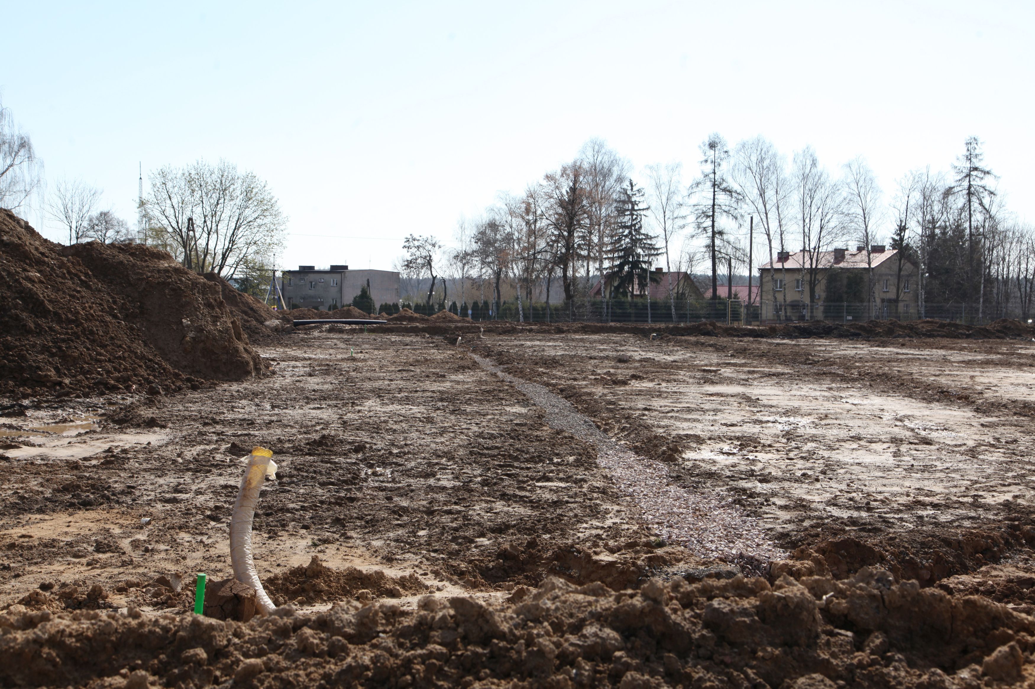 Stadion miejski w budowie