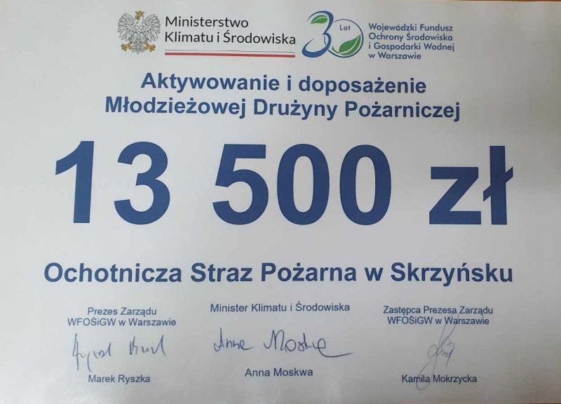 Wsparcie finansowe dla OSP 