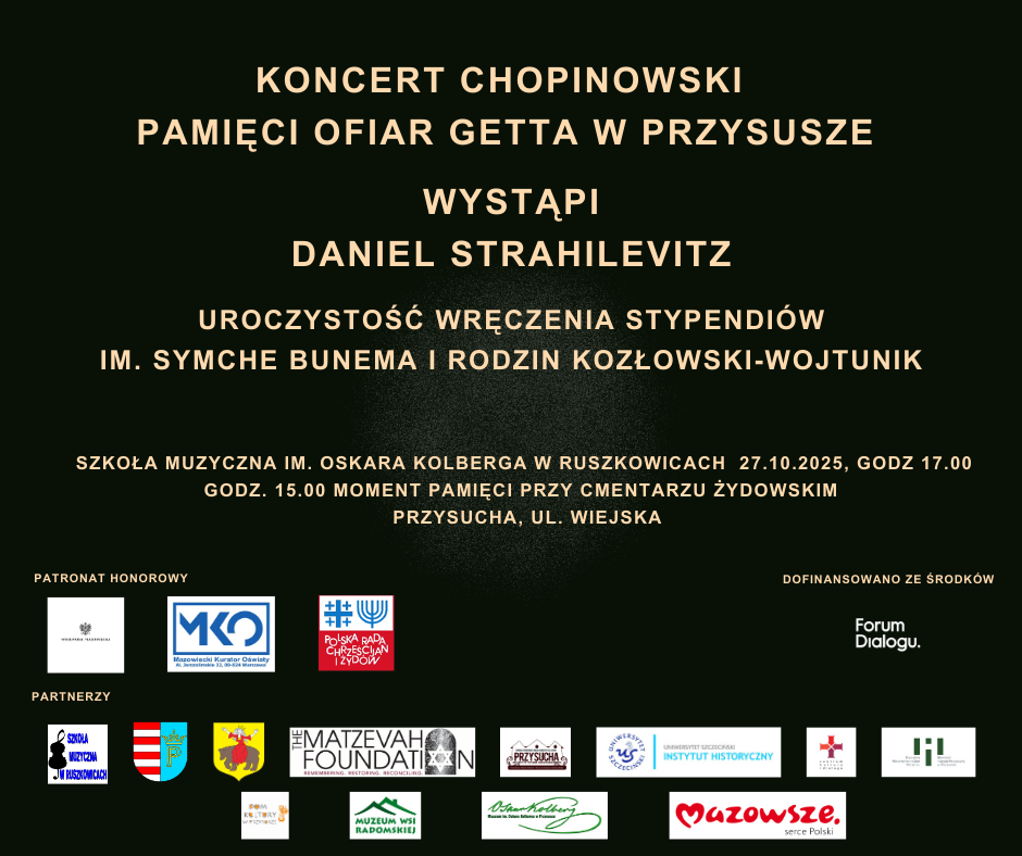 Koncert Chopinowski Pamięci Ofiar Getta 